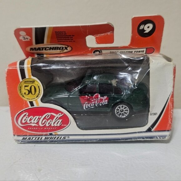 Matchbox Other - 2001 Mattel Wheels Matchbox Diecast Coca Cola #9 Ford Falcon Forte NIB